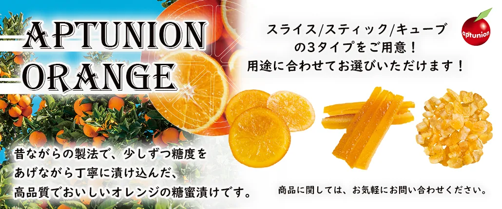 APTUNIONオレンジ製品3種類